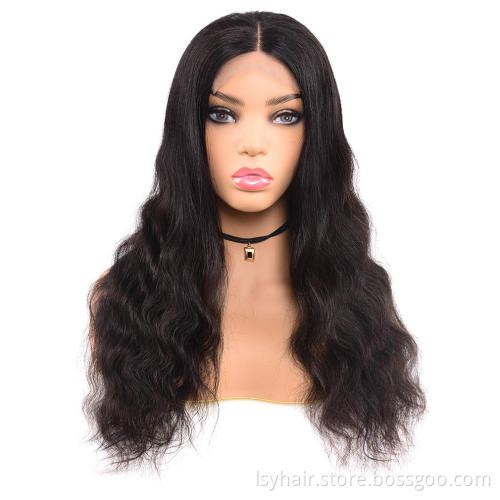 Flash Sale Body Wave Lace Closure Wig Human Hair Body Wave 4x4 Lace Closure Wig Middle Part 180% Thick Full Density Hair Wigs